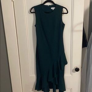 Calvin Klein Emerald Green Midi Dress